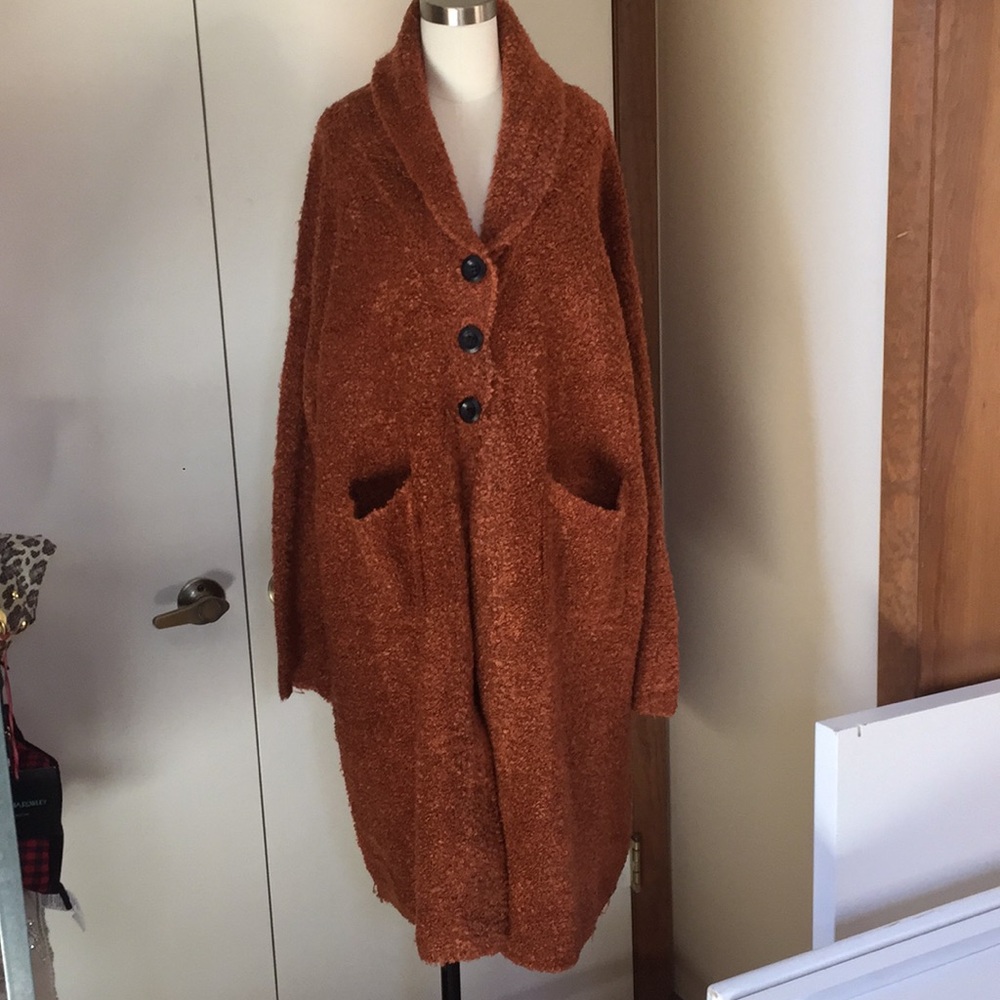NWOT Oversize & Cozy Easel LA Sweater Coat Size L